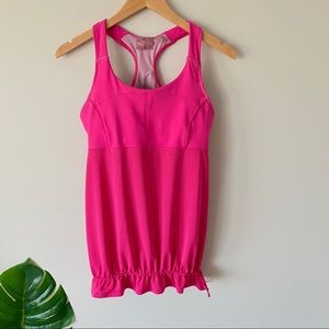 Athleta Skills & Drills Racerback Athletic Tank Top Hot Pink Women's Medium